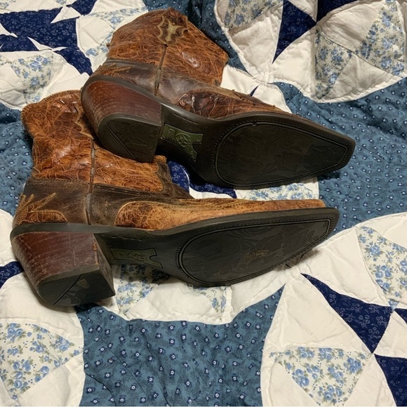 Ariat Dahlia Brown Leather Cowboy Boots - Picture 5 of 10